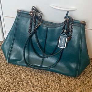 💖 RARE teal COACH Madison Caroline bag
